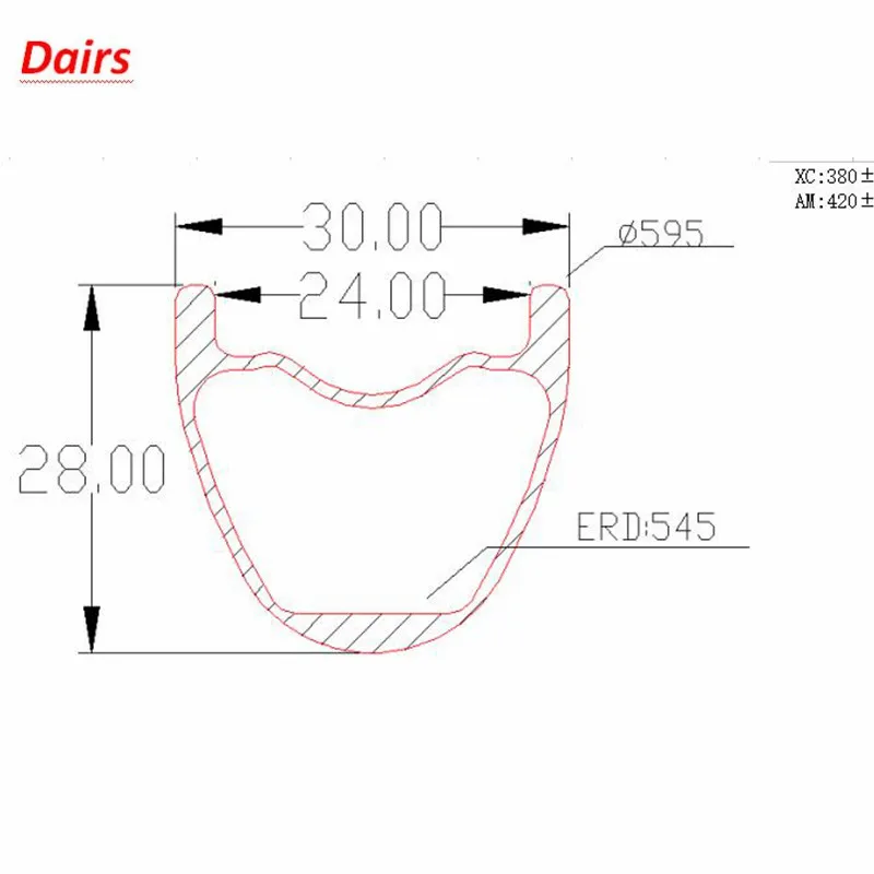 27.5ER 30mm宽 28mm高