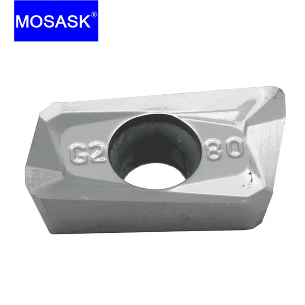 

MOSASK 10pcs APKT1135PDER-AL ZK01 CNC Aluminum Machining Cutting BAP300 End Mill Precision Lathe Cut Carbide Milling Inserts