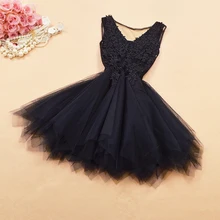 

Vestidos Cocktail Dresses Sexy Black Lace Illusion Back A Line Tulle New 2021 Mini Short Homecoming Prom Dress for Lady