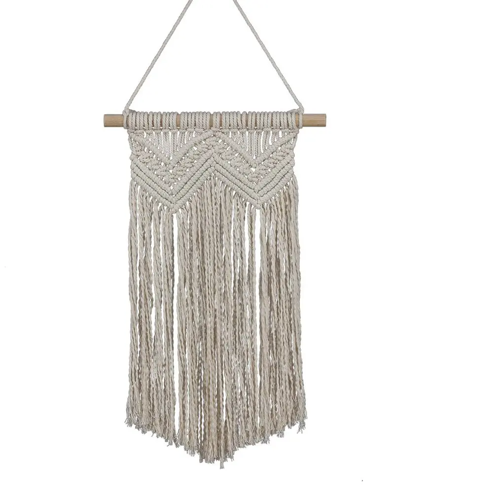 Bohemian Style Wall Hanging Tapestry Hand Woven Cotton Wool Home Wall Decor for Living Room Art Ornament Supplies