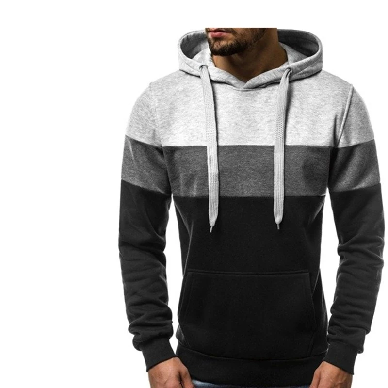 men's casual jacket hooded cardigan sweatshirt