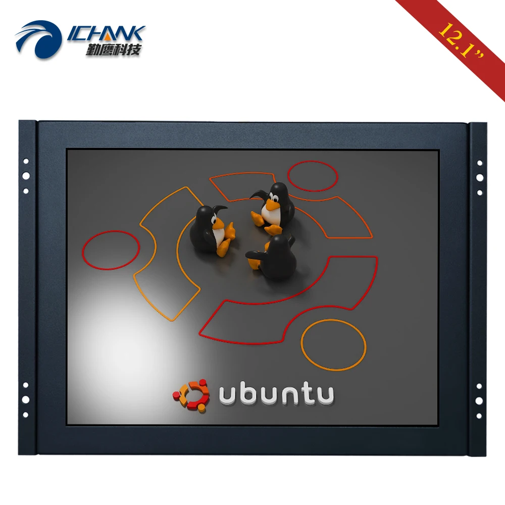 ZK120TC-592L/12 дюймов 1024x768 HDMI USB VGA Встроенная открытая рамка поддержка Linux Ubuntu Raspbian Debian