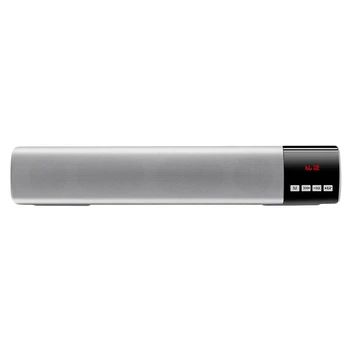 

10W Wireless Speakers Bass Soundbar with Subwoofer Portable Bluetooth Speaker LCD Clock Mp3 Music Player Handsfree Woofer Radio
