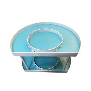 

Multifunctional Kitchen Rotating Storage Rack Storage Holder Finishing Rack Organizer Double-layer Non-slip Rotatable Box G7V3