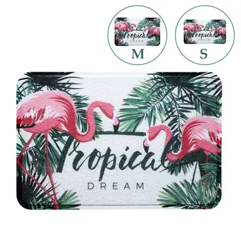 

Skid Resistant Bathroom Mat Flamingo Living Room Kitchen Floor Floor Mat Mat PVC Nordic Style Home Bedroom Decoration Sofa