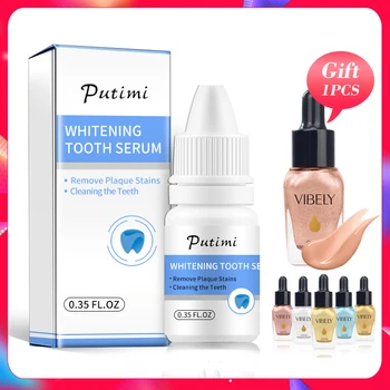 

Natural White Teeth Whitening Product Oral Hygiene Removes Plaque Stains Bleaching Tooth Whitening Kit with Cotton Swab
