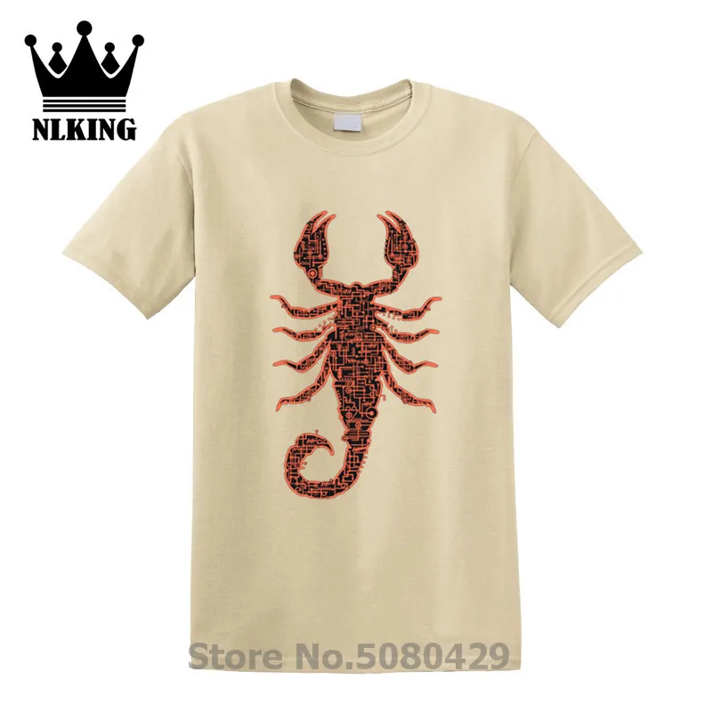 2019 в виде черепа электрический Скорпион Футболка мужская футболка с принтом &quot3XL