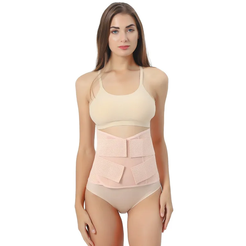 

Four Seasons Breathable Hollow out Postpartum Belly Band Weight Control Corset Belt Girdle Body Shaping Belt su fu dai Waistband