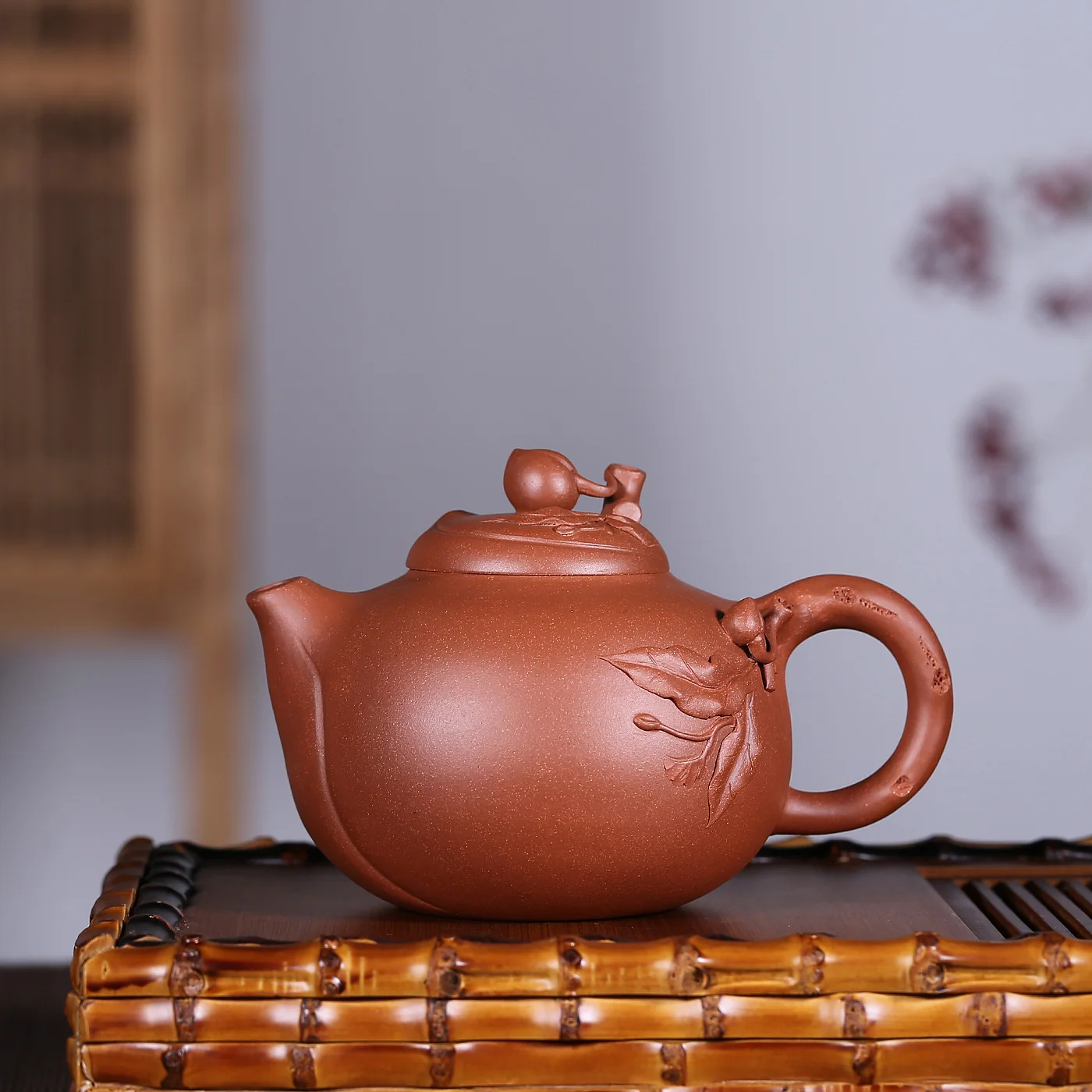 

Peach-shaped Mantou Down Slope Mud Famous Jiang Jian Jun Kungfu Online Teapot Tea Set Wholesale A Piece Of Generation Hair