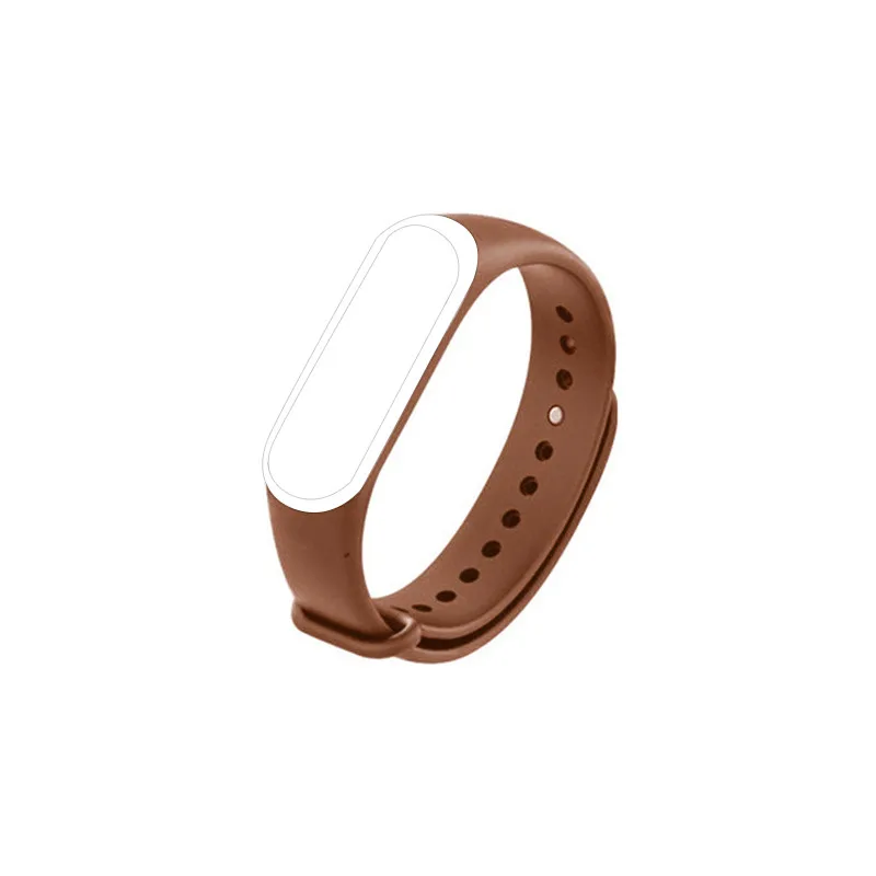 21 For Mi Band 4 Двухцветный силиконовый сменный ремешок для Xiaomi mi Band 4, умный Браслет, 5 шт., защитная пленка для mi Band 4, аксессуары - Цвет: 21 For Mi Band 4