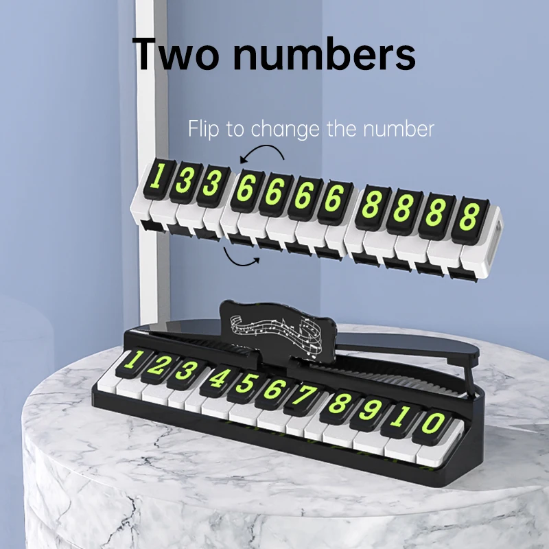 New Function Luminous Car Temporary Parking Card Telephone Number