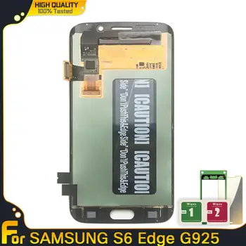 

High Quality Super AMOLED LCD For Samsung Galaxy S6 Edge G925 G925F G925A G925P LCD Screen Display Touch Digitizer Assembly