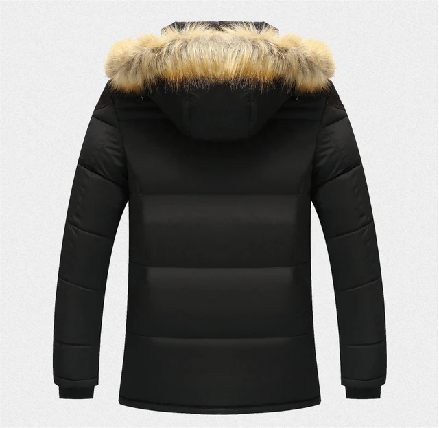 M-5XL Fur Collar Hooded Men Winter Jacket 2022 New Fashion Warm Wool Liner Man Jacket and Coat Windproof Male Parkas casaco