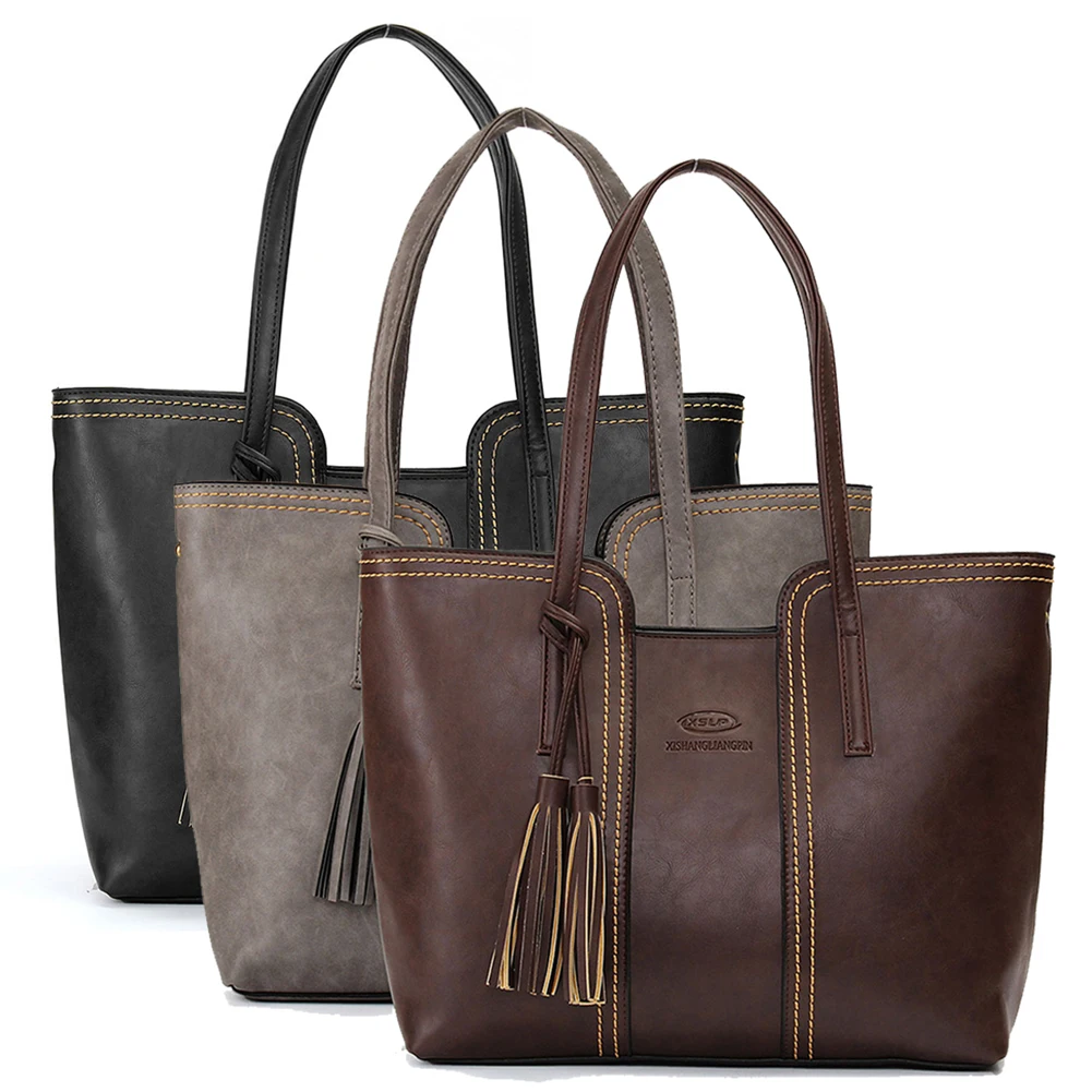 Модная женская кожаная сумка на плечо, женская сумка-мессенджер, сумка-тоут