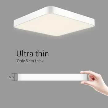 

2pc36W Ultra Thin Square LED Ceiling Light Modern Lamp Living Room Lighting Fixture Bedroom Kitchen Flush Panel Stepless Dimming