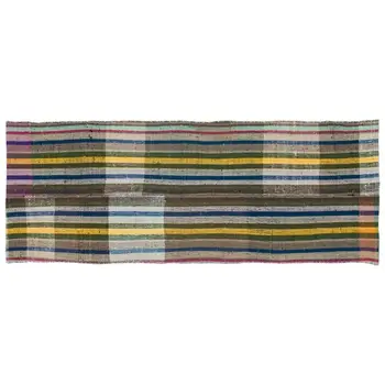 

Handmade Multicolor Vintage English Striped Rug Runner Rug 078x213 Cm-2'7''X6'12''