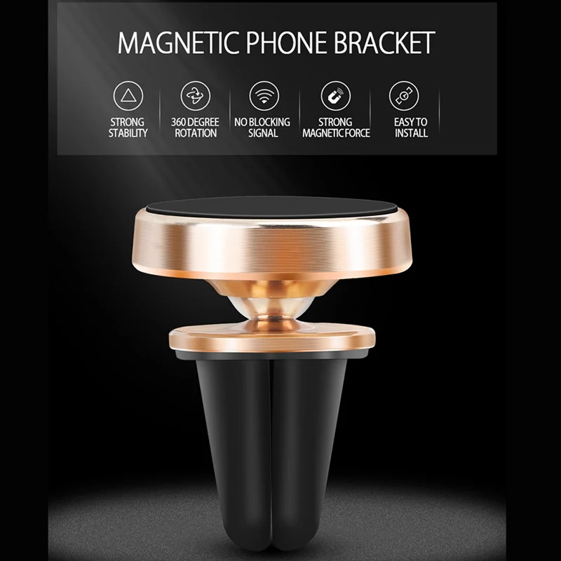 NOHON Автомобильный держатель для телефона для iPhone X Xs Xr 8 Plus, Магнитная подставка для сотового телефона, Автомобильный gps Держатель для крепления на вентиляционное отверстие, универсальный держатель для телефона