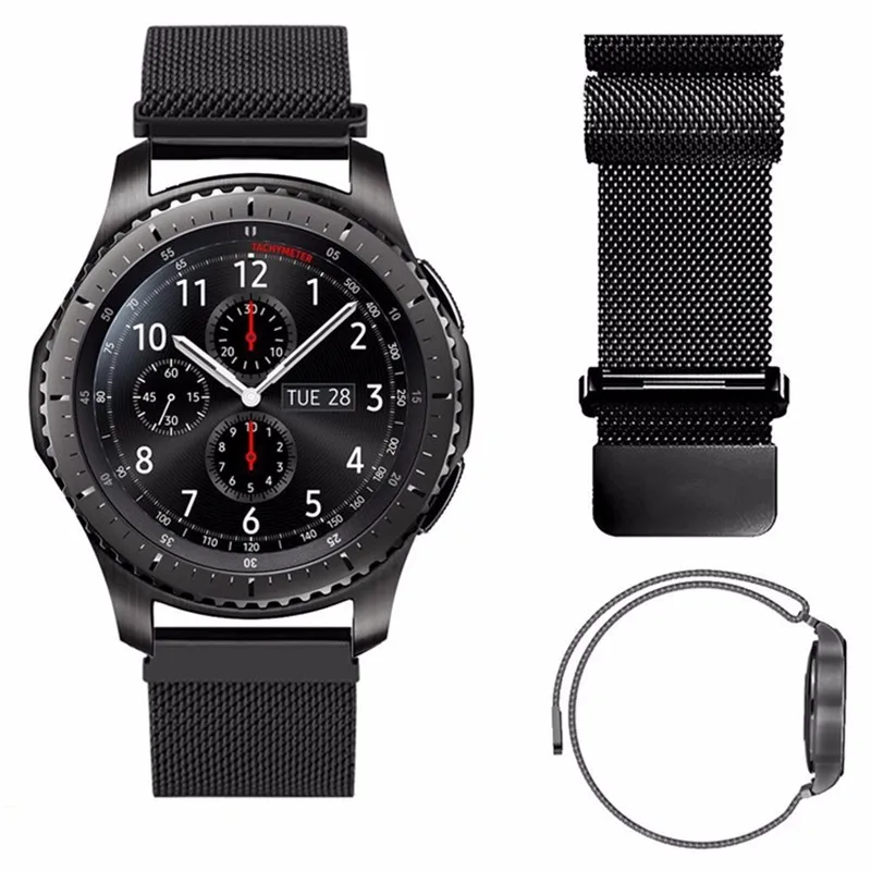 Gear S3 Frontier band для samsung Galaxy watch 46 мм 42 активные 2 миланские часы huawei gt ремешок 22 мм ремешок для часов amazfit ремешок Bip