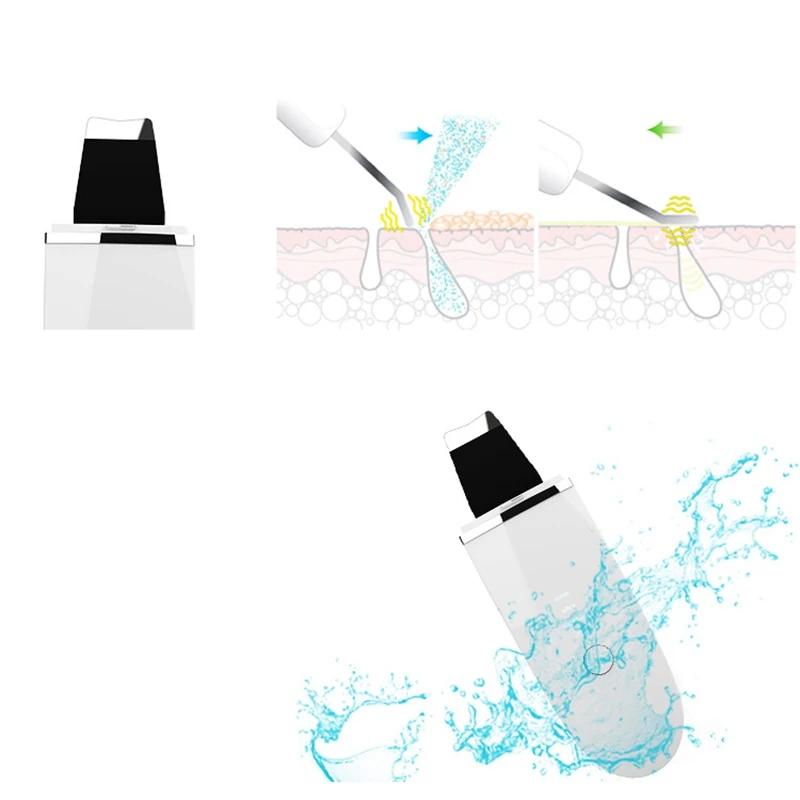  Wireless Charging Ultrasonic ION Deep Cleansing Nutrient Plus Skin Scrubber Face Lifting Tightening