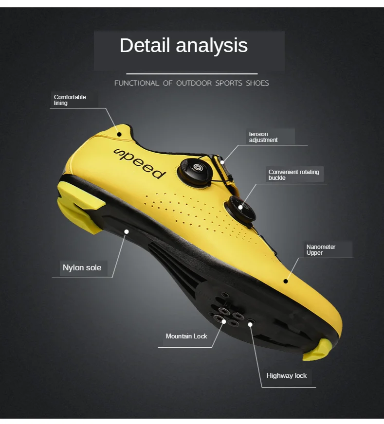 2020 Road Cycling Shoes Sapatilha Ciclismo Bike Men Non-Locking Racing Breathable Ultralight Professional Bicycle Sneakers Women