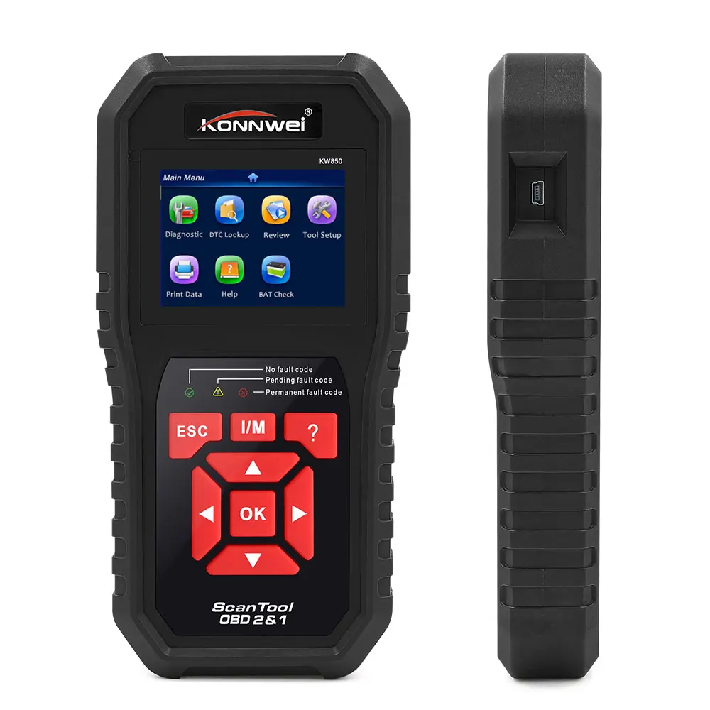 KONNWEI KW850 OBD2 автоматический диагностический сканер универсальный OBD Автомобильный диагностический инструмент ODB2 проверочный двигатель автомобильный код считыватель