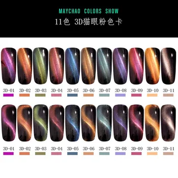 

by dhl 500boxes magnetic laser Chameleon Nail Cat eye Art Powder Dust Shiny Shimmer Glitter UV Nails Decoration Tips new