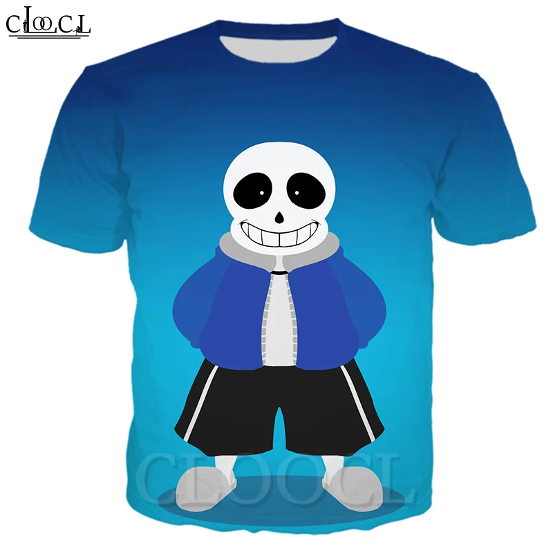 Новинка 2020 летняя модная футболка CLOOCL с 3D принтом игры Undertale унисекс в стиле хип