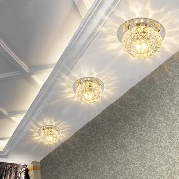 

HAIXIANG Modern LED Crystal Lamps Correct Ceiling Lamp Fixtures Ceiling Lighting