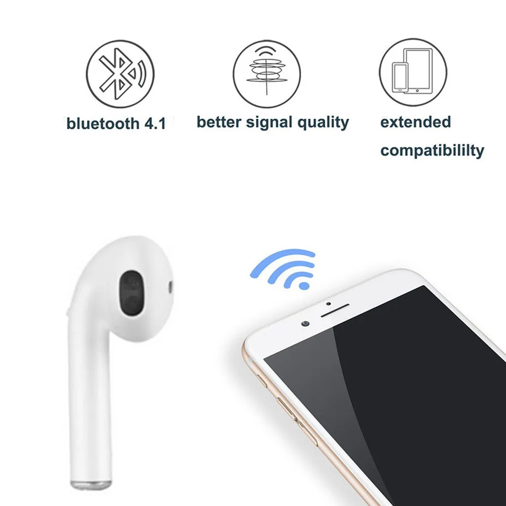 Беспроводные наушники Fu & y bill I9S Bluetooth гарнитура внутриканальные невидимые
