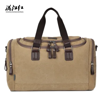 

Manjianghong Brand men's travel bag men canvas business travel duffle casual high capacity quality handbag