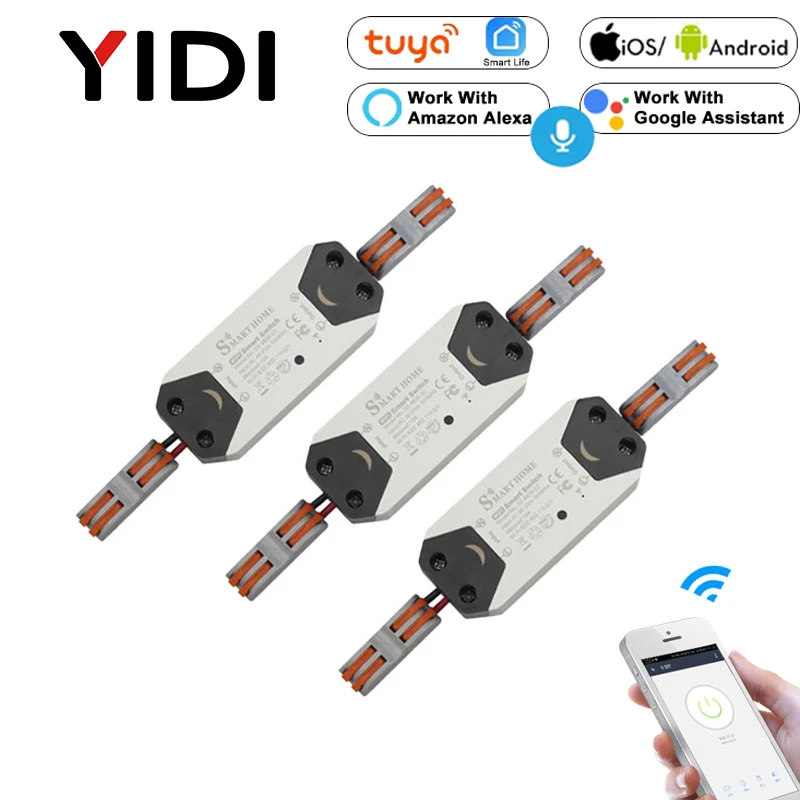

WiFi Smart Light Switch Universal Breaker Timer Wireless APP Smart life Tuya Remote Control Switch
