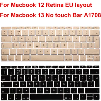 

EU version silicone keyboard protector for Macbook Retina 12 inch A1534 and Pro 13 No Touch Bar A1708 keyboard skin shell