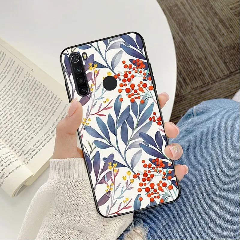 Colorful ink painting flowers