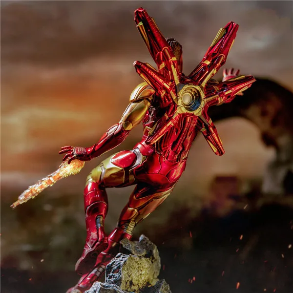 Marvel Мстители Железный человек MK85 с 2 головой статуя 1/10 Фигурки игрушки