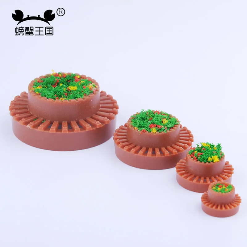 

Crab Kingdom Architecture Sand Table Model Material DIY Indoor Scene Outdoor Background round Square Flower Bed