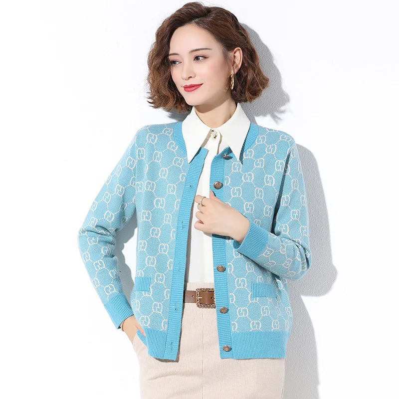 GETSPRING Women Shirt Knitting Patchwork Irregular