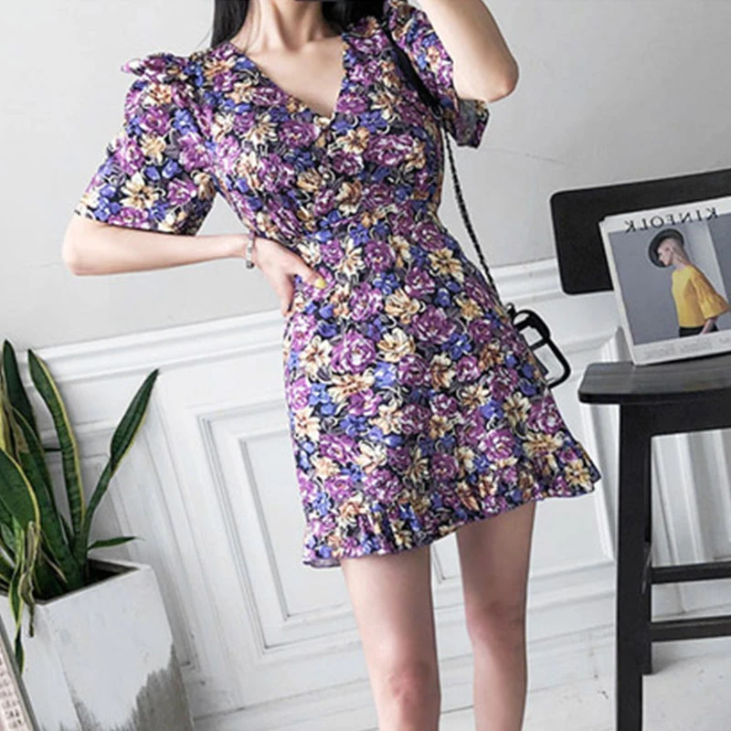 cute short floral dresses