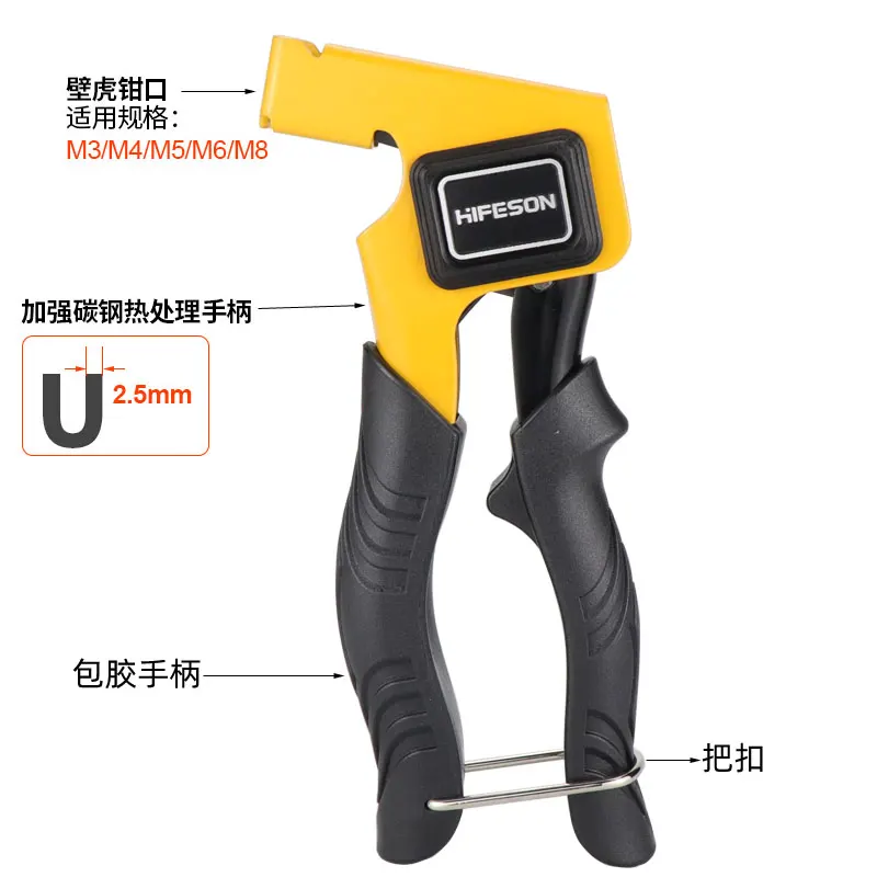 Rivet Gun Rivet Gun Set Rivet Gun Part Heavy Duty Metal Setting Tool Hollow Wall Metal Cavity Anchor Plasterboard Fixing Gun Hand Tool Wall Anchor Gun