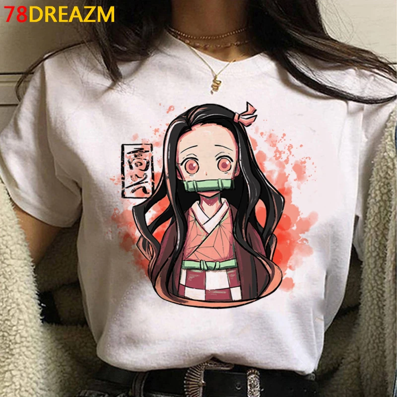 Caliente Anime japonés demonio asesino T camisa de los hombres Kawaii Kimetsu No Yaiba gráfico camisetas Tanjirou Kamado Tops Unisex Camiseta Hombre