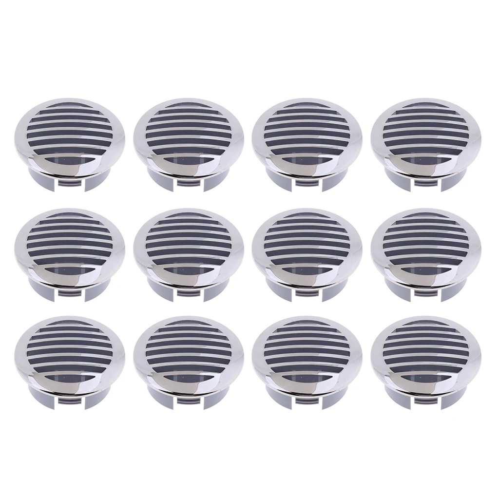 

12x RV Marine Boat 3 inch (76mm) Stainless Steel Curved Clad Airflow Air Flow Vent 81932SS-HP