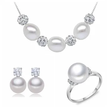 

dubai jewelry sets silver 925 jewelry set for women natural pearl sets girl birthday engagement gift