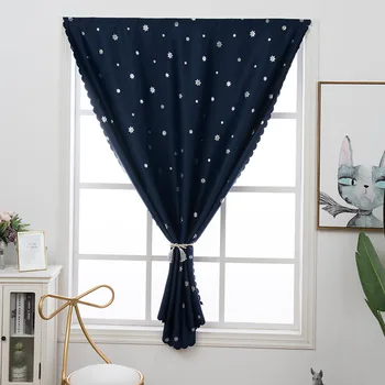 

Solid Color Simple Shading Small Curtain Velcro Letters Posted Finished Product Hole Punched Curtain Door Curta