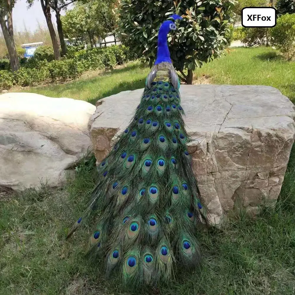 

big real life colourful peacock model foam&feather new simulation beautiful peacock bird gift about 120cm xf2394