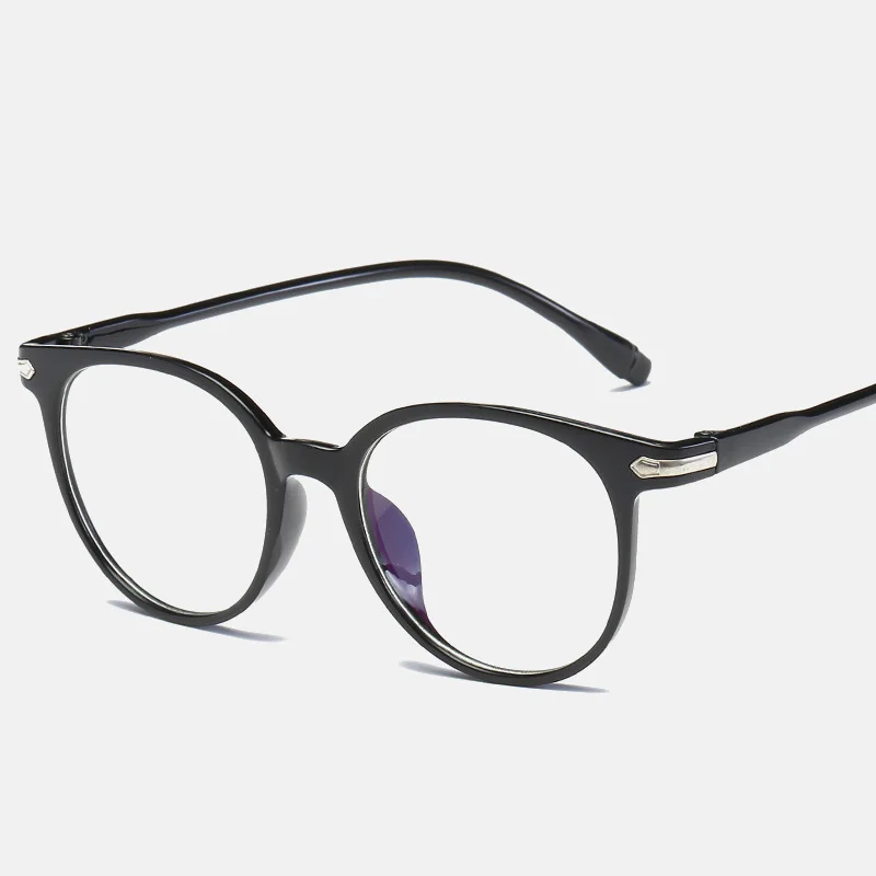 blue filter glasses European and American New Fashion Ladies Glasses Transparent Computer Game Glasses Retro Comfortable Anti-blue Literary Glasses glasses to protect eyes from screen