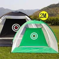 2M Golf Practice Net Golf Hitting Cage Indoor Outdoor Garden Grassland Practice Tent Golf Training Home Sports Equipment XA147+A 1