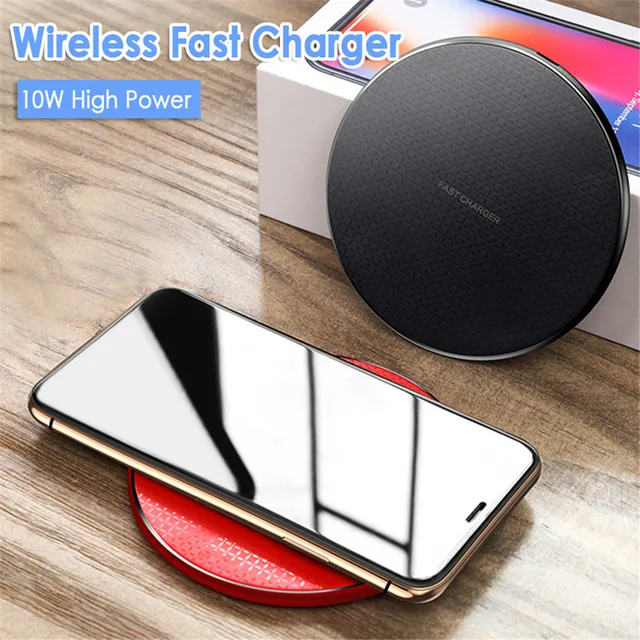 10W Fast Wireless Charger For Samsung Galaxy S10 S9 S8 Note 9 USB Qi Charging Pad for iPhone 11 Pro XS Max XR X 8 Plus 12 2