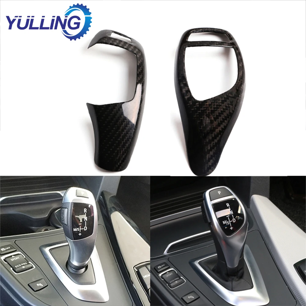 

Carbon Fiber Car Gear Shift Panel Frame Gear Knob Cover Head Trim For BMW F20 F30 F31 F34 X5 F15 X6 F16 X3 F25 X4 F26 F10