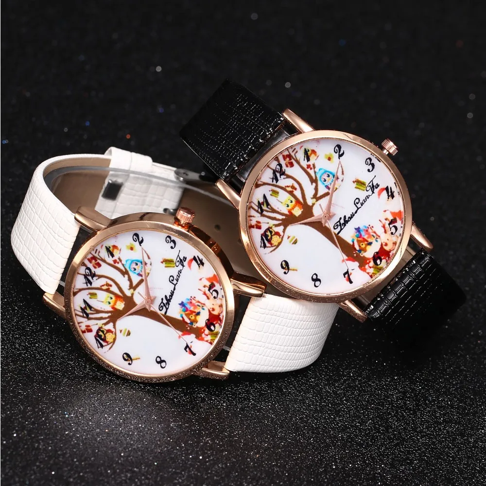 Наручные часы Copy S женские повседневные кварцевые рождественские с кварцевым