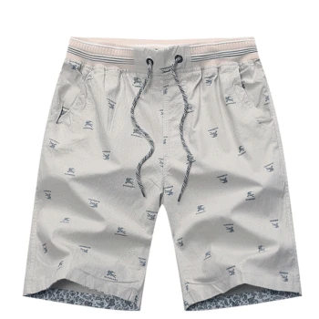 

Men's Shorts Summer Elastic Waist Big Underpants Five Points Pants Sports Beach Pants Male Loose Printing Big Code Half Pants