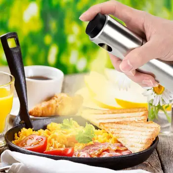 

Stainless Steel Oil Pot Spray Bottle Barbecue Cooking Tool Spray Oil and Vinegar Bottle Kitchen Accessories Pump Spray Bottle